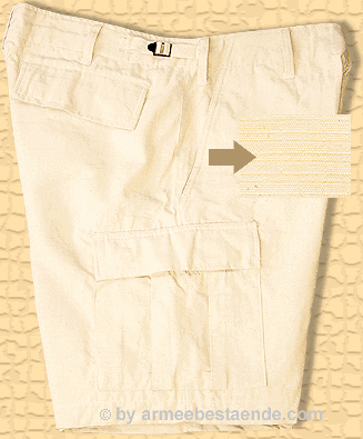 100 % gek�mmte RIPSTOP-Baumwolle