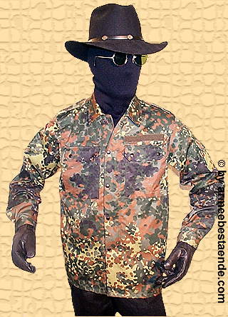 die BW-Bluse in Flecktarn, bequem, stabil, praktisch